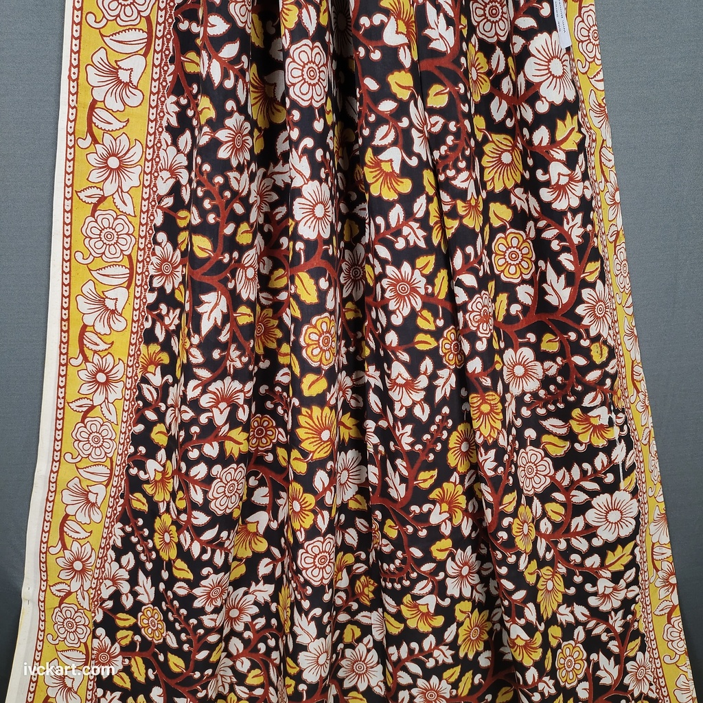 Kalamkari Hand Block Silk Saree