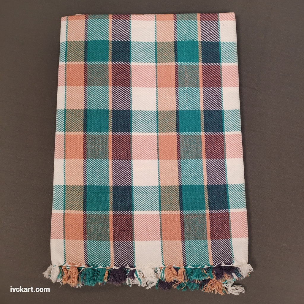Soft Handwoven Checks Towels