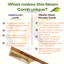 IVC-KACCHI NEEM WOODEN COMB