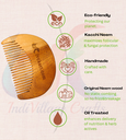 ivckart Kacchi Neem Wooden Beard+Shampoo+Dual tooth Comb