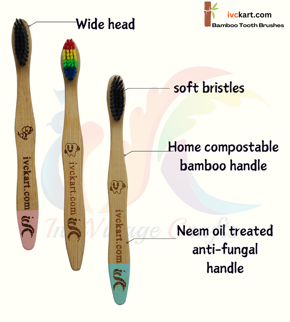 ivckart Bamboo Tooth Brushes
