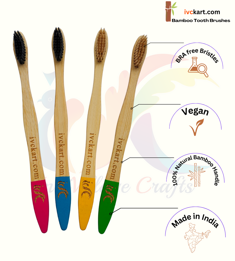 ivckart Bamboo Tooth Brushes