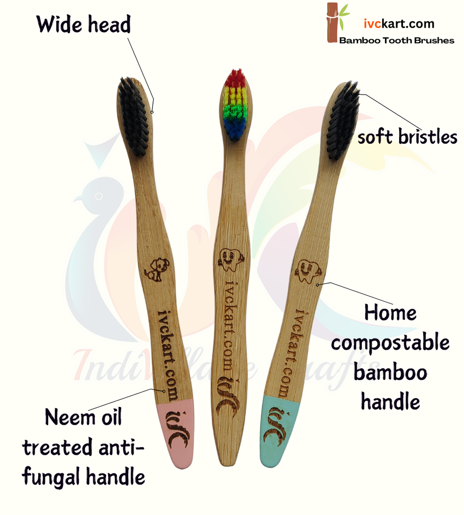 ivckart Bamboo Tooth Brushes