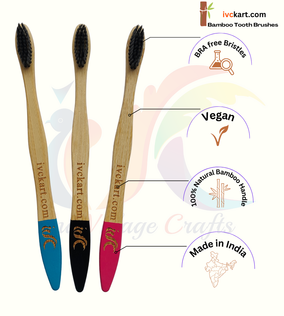 ivckart Bamboo Tooth Brushes