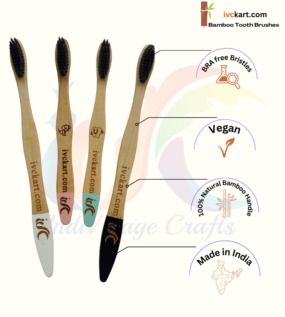 ivckart Bamboo Tooth Brushes