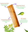 IVC KACCHI NEEM WOODEN COMBS