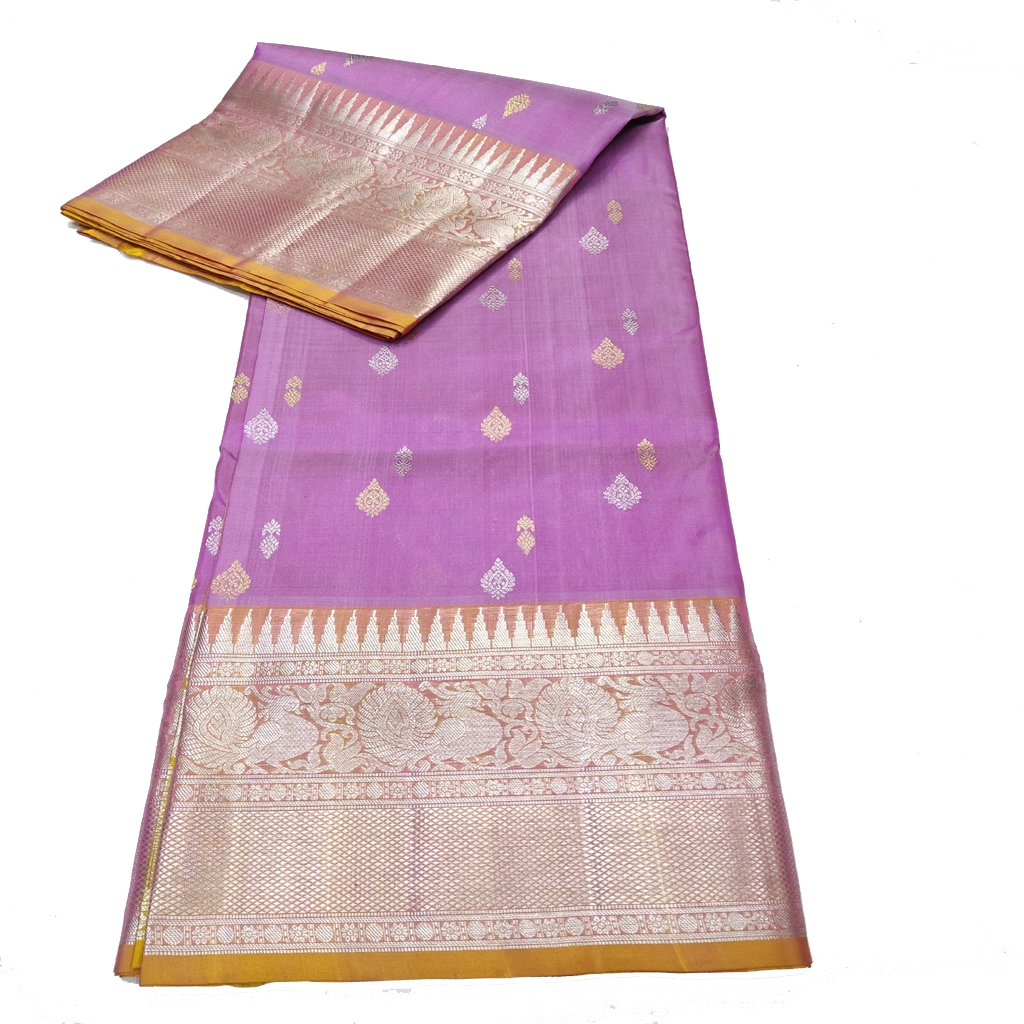 Handwoven Venkatagiri Pure Pattu Saree (Handloom & Silk mark Certified)