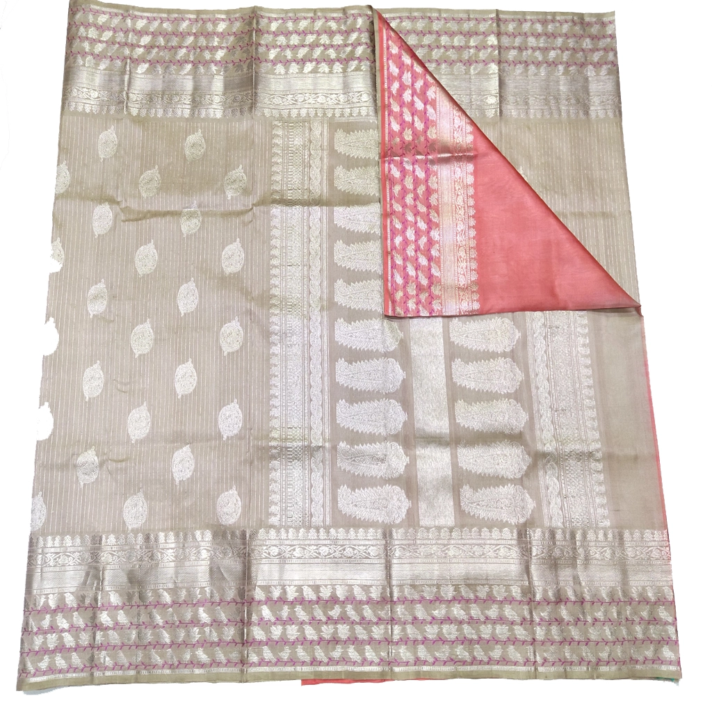 Handwoven Venkatagiri Pure Pattu Saree (Handloom & Silk mark Certified)