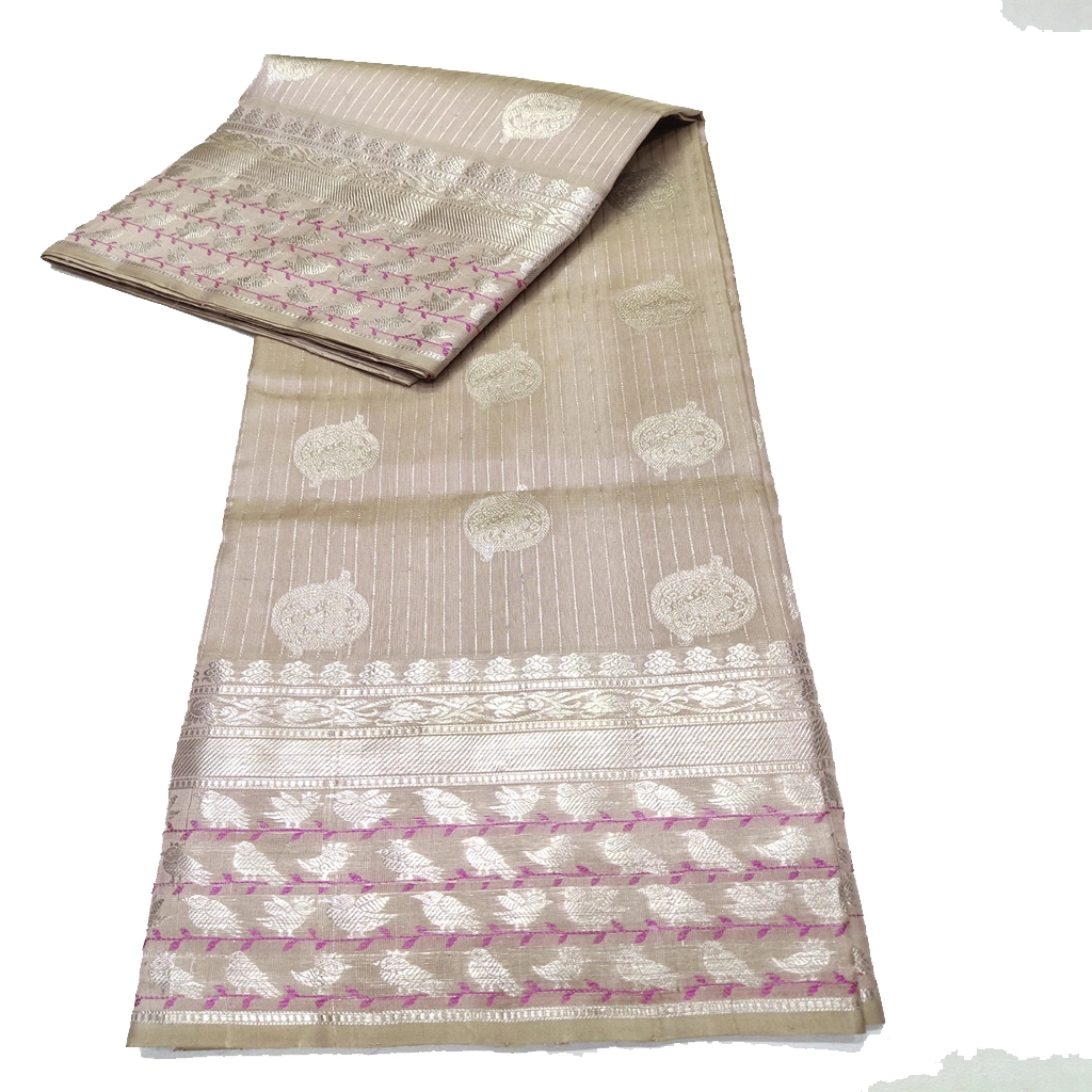 Handwoven Venkatagiri Pure Pattu Saree (Handloom & Silk mark Certified)