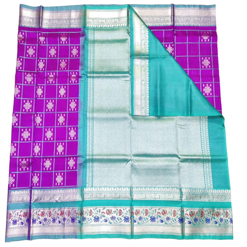 Handwoven Venkatagiri Pure Pattu Saree
(Handloom & Silk mark Certified)