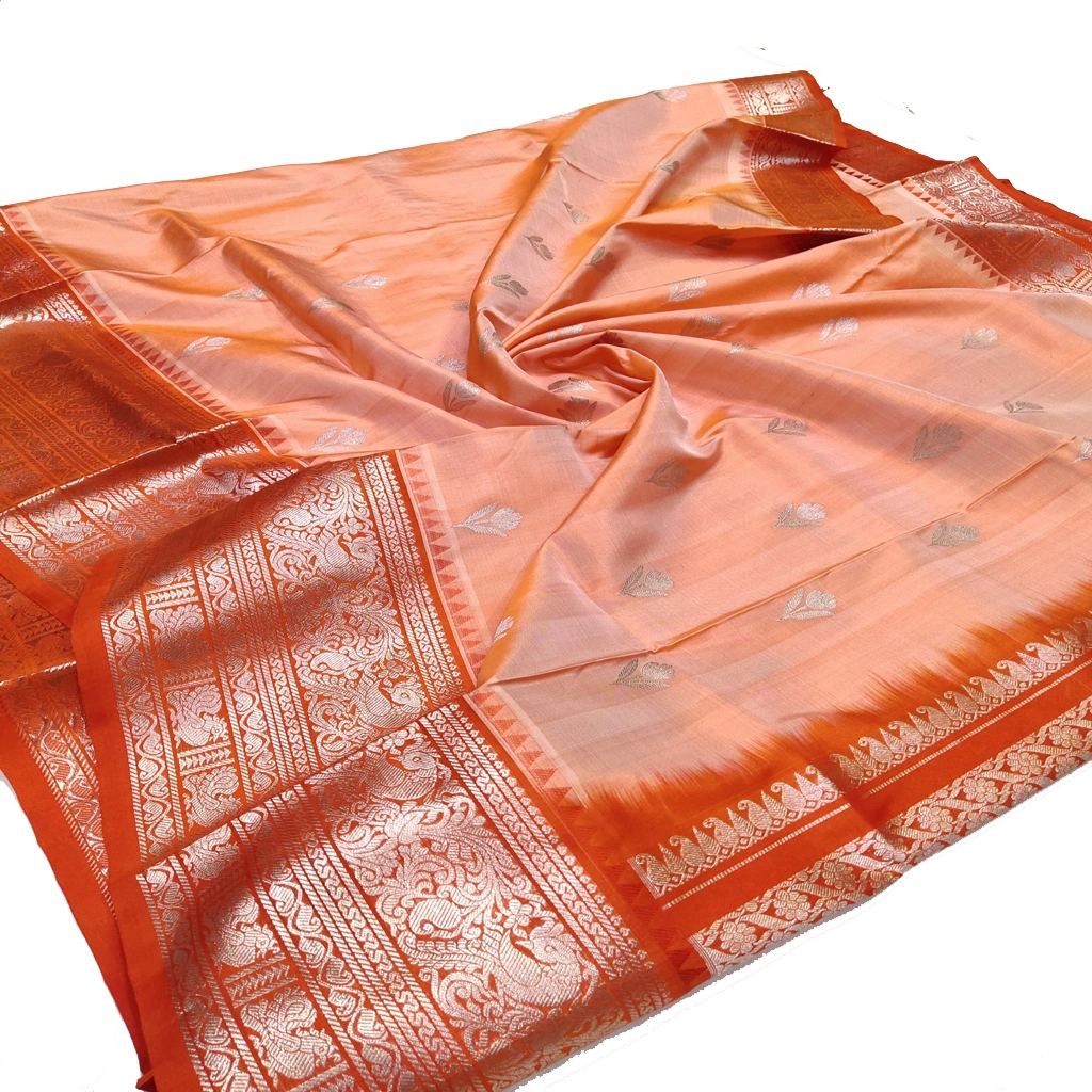 Handwoven Venkatagiri Pure Pattu Saree
(Handloom & Silk mark Certified)