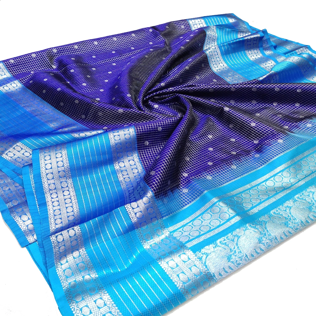 Handwoven Venkatagiri Pure Pattu Saree
(Handloom & Silk mark Certified)