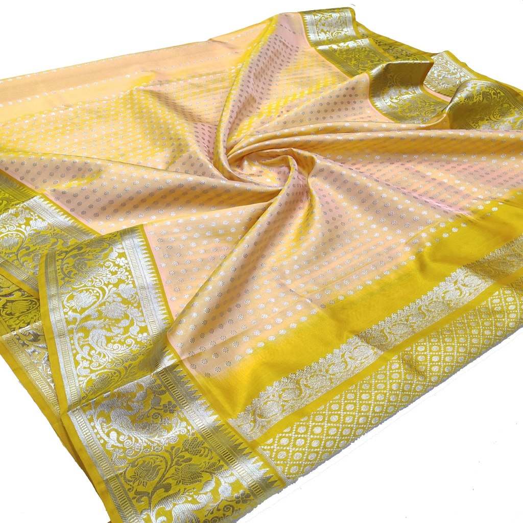 Handwoven Venkatagiri Pure Pattu Saree
(Handloom & Silk mark Certified)