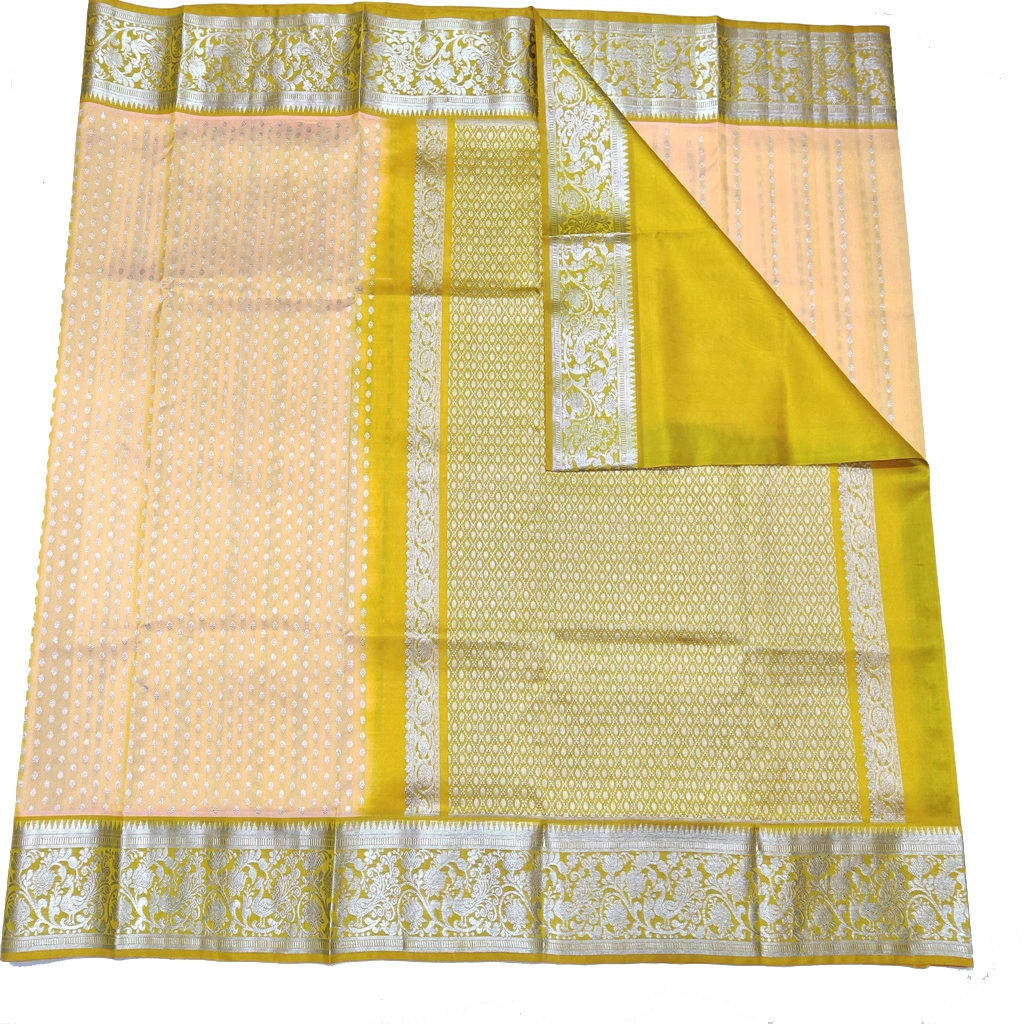 Handwoven Venkatagiri Pure Pattu Saree
(Handloom & Silk mark Certified)