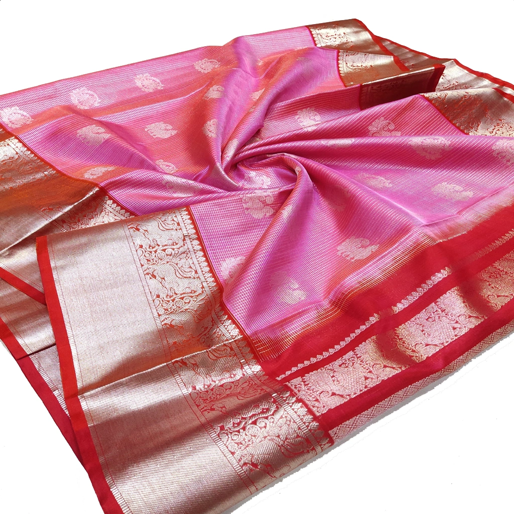 Handwoven Venkatagiri Pure Pattu Saree
(Handloom & Silk mark Certified)