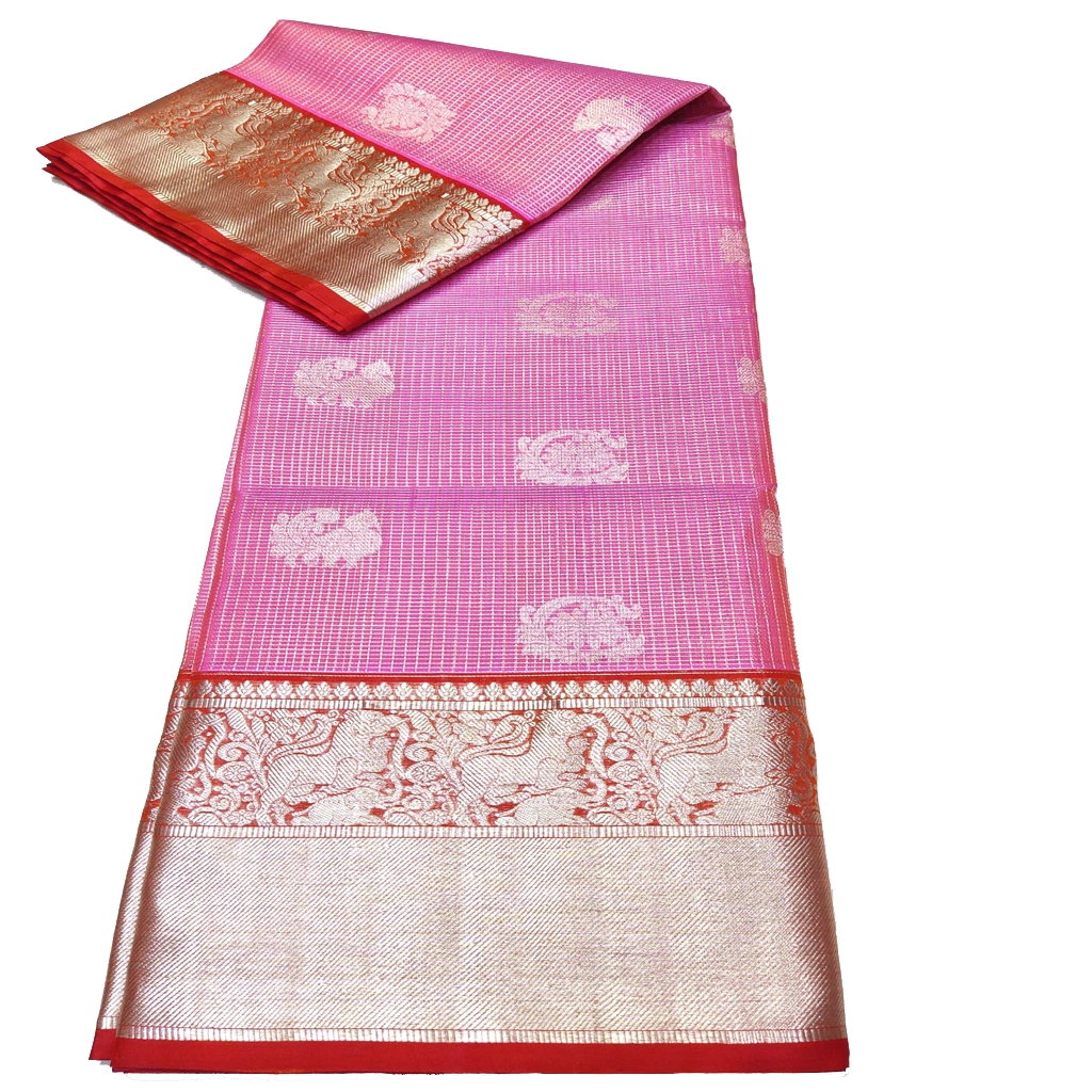 Handwoven Venkatagiri Pure Pattu Saree
(Handloom & Silk mark Certified)