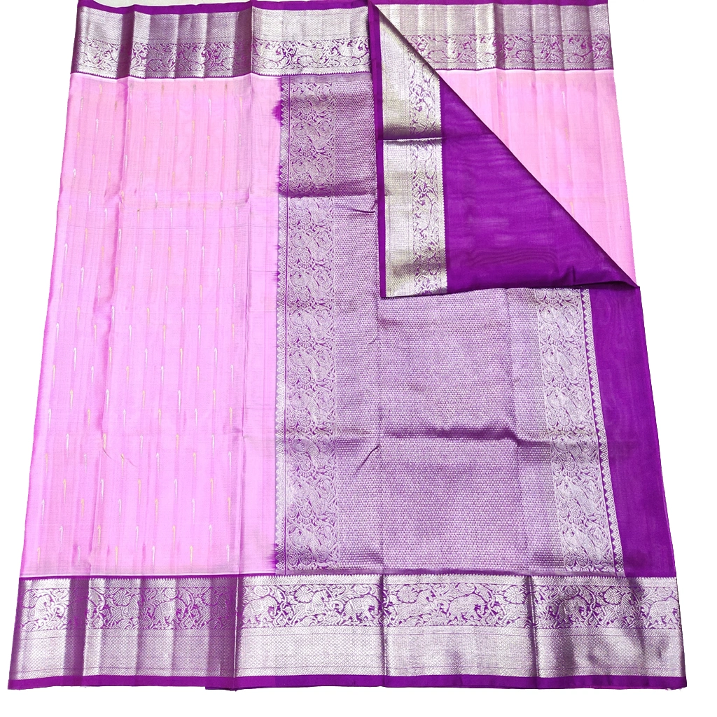 Handwoven Venkatagiri Pure Pattu Saree
(Handloom & Silk mark Certified)