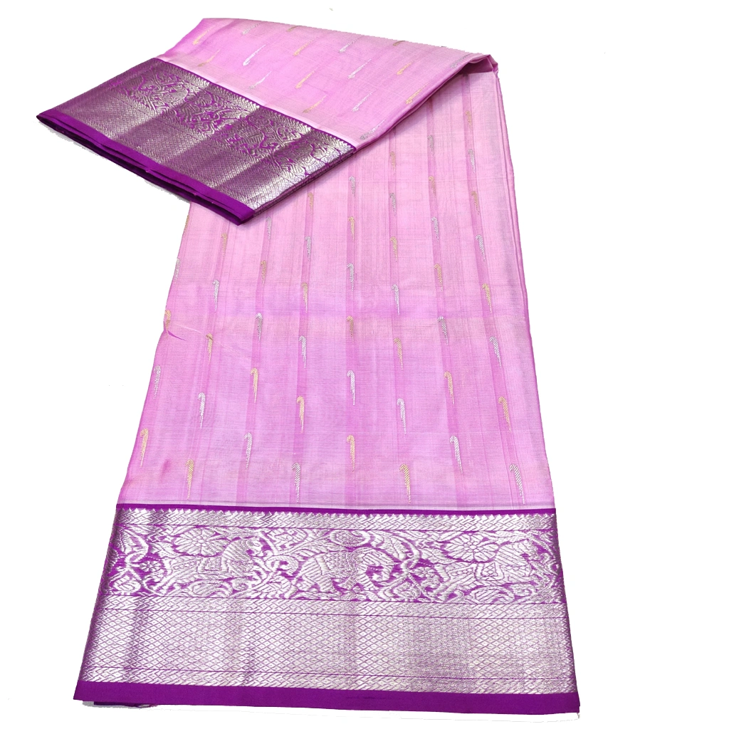 Handwoven Venkatagiri Pure Pattu Saree
(Handloom & Silk mark Certified)
