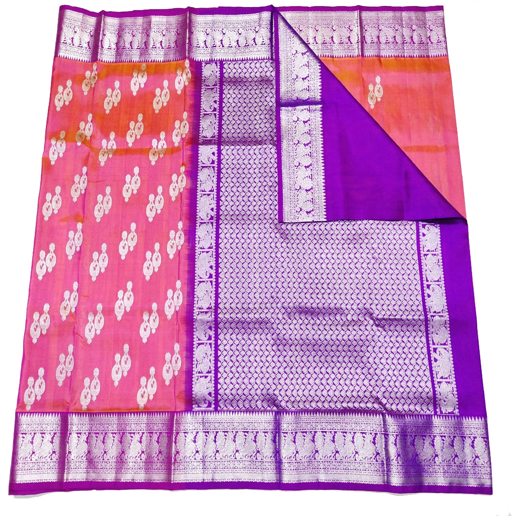 Handwoven Venkatagiri Pure Pattu Saree
(Handloom & Silk mark Certified)