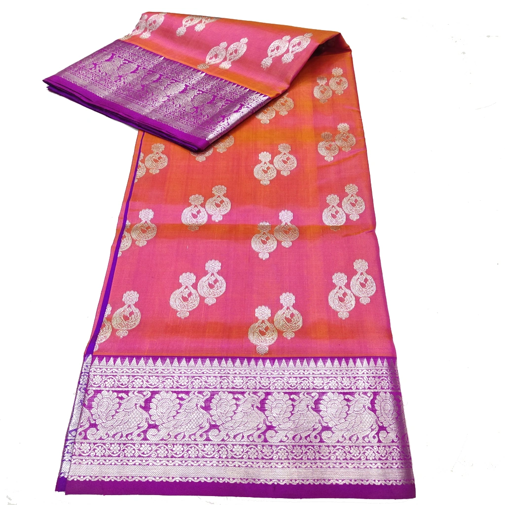 Handwoven Venkatagiri Pure Pattu Saree
(Handloom & Silk mark Certified)