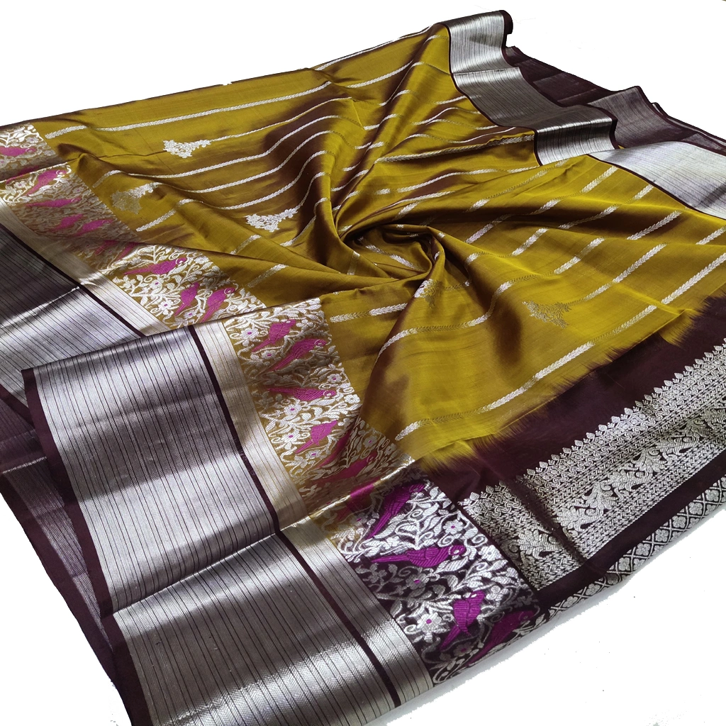 Handwoven Venkatagiri Pure Pattu Saree
(Handloom & Silk mark Certified)