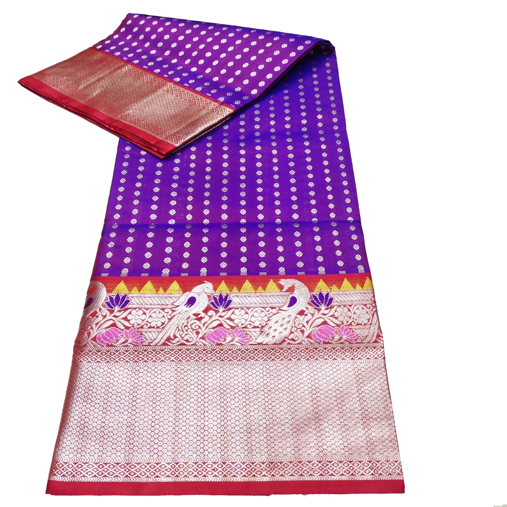 Handwoven Venkatagiri Pure Pattu Saree
(Handloom & Silk mark Certified)