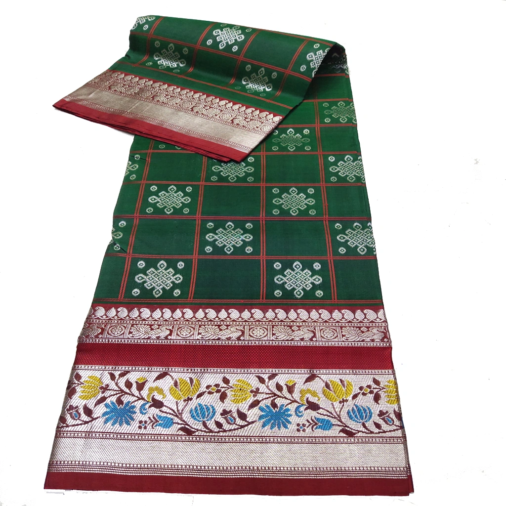 Handwoven Venkatagiri Pure Pattu Saree
(Handloom & Silk mark Certified)