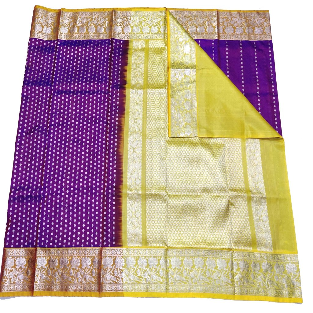 Handwoven Venkatagiri Pure Pattu Saree
(Handloom & Silk mark Certified)