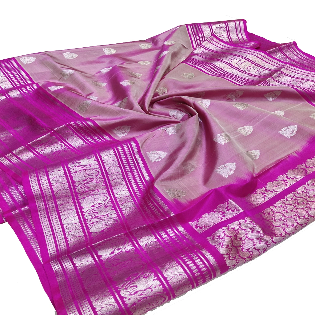 Handwoven Venkatagiri Pure Pattu Saree
(Handloom & Silk mark Certified)
