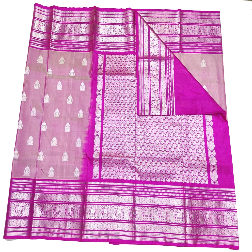 Handwoven Venkatagiri Pure Pattu Saree
(Handloom & Silk mark Certified)
