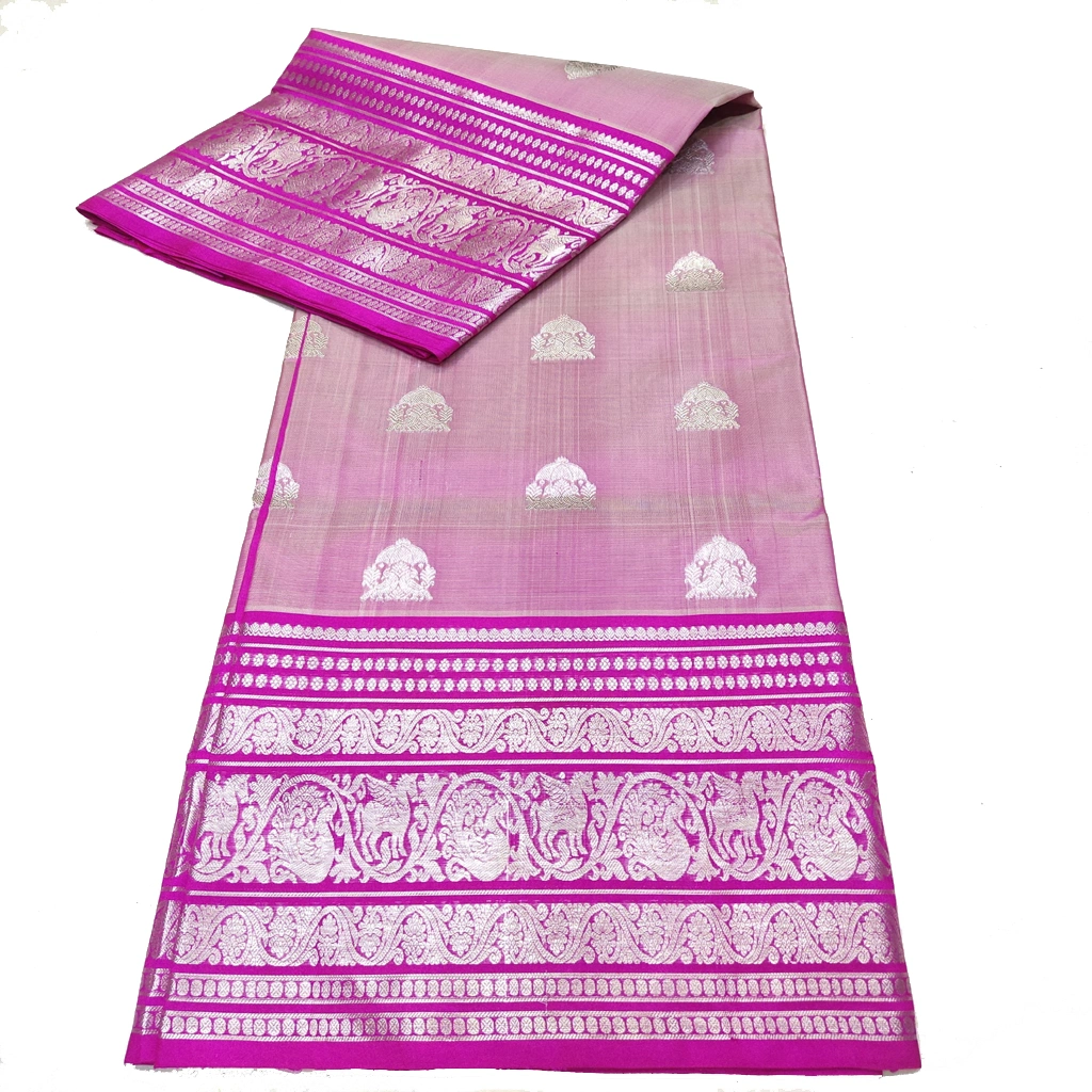 Handwoven Venkatagiri Pure Pattu Saree
(Handloom & Silk mark Certified)