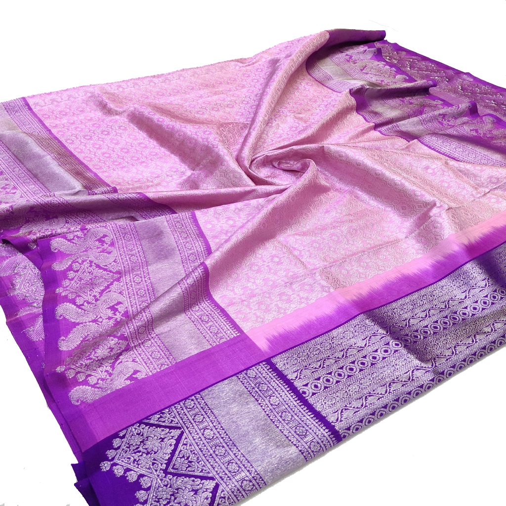 Handwoven Venkatagiri Pure Pattu Saree
(Handloom & Silk mark Certified)