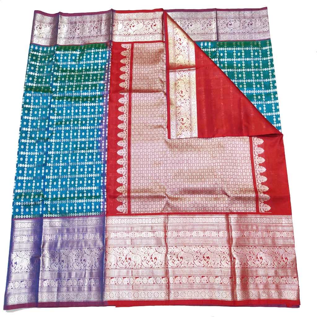 Handwoven Venkatagiri Pure Pattu Saree
(Handloom & Silk mark Certified)