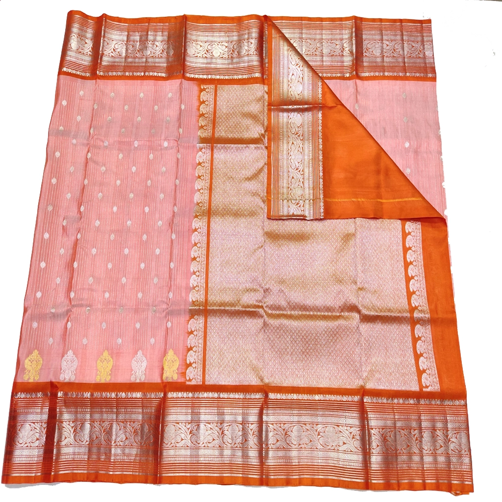 Handwoven Venkatagiri Pure Pattu Saree
(Handloom & Silk mark Certified)