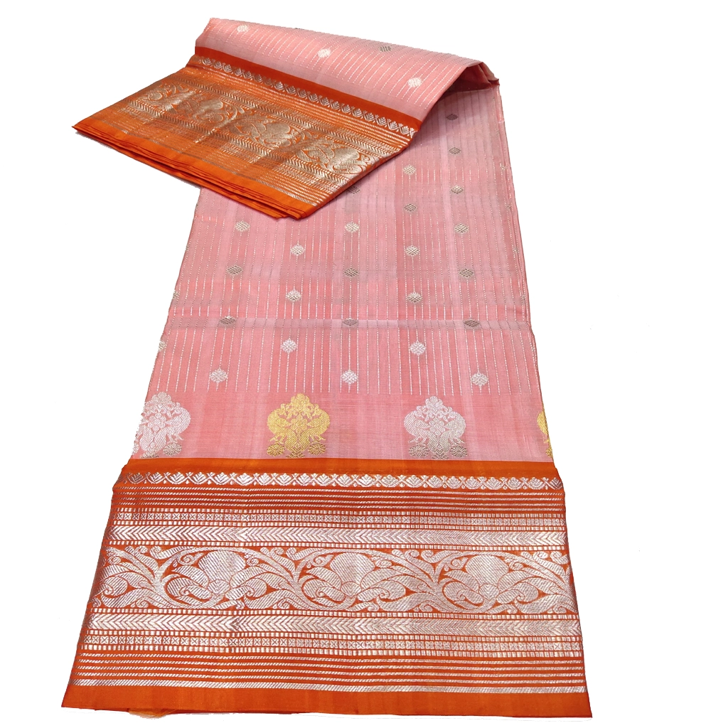 Handwoven Venkatagiri Pure Pattu Saree
(Handloom & Silk mark Certified)