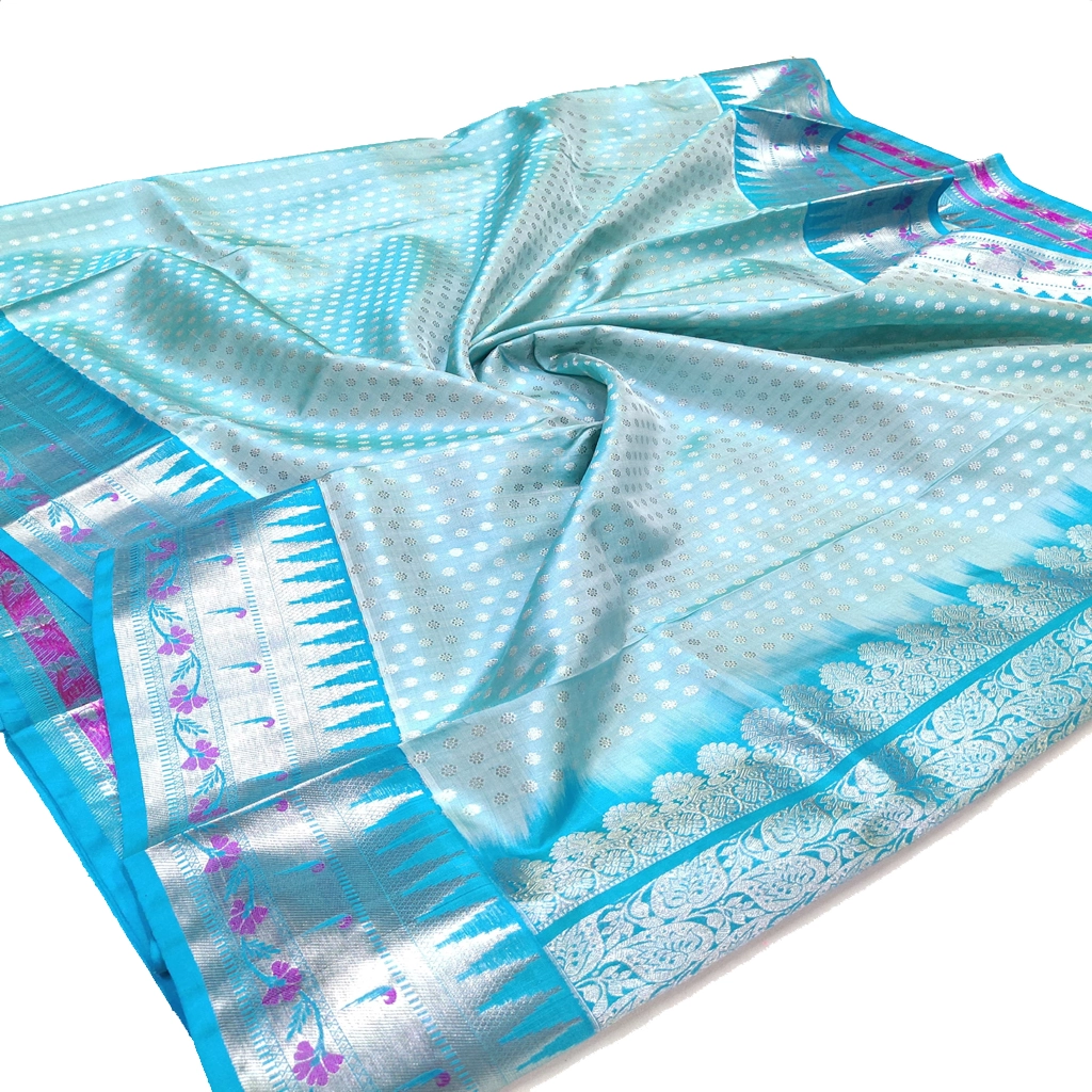 Handwoven Venkatagiri Pure Pattu Saree
(Handloom & Silk mark Certified)