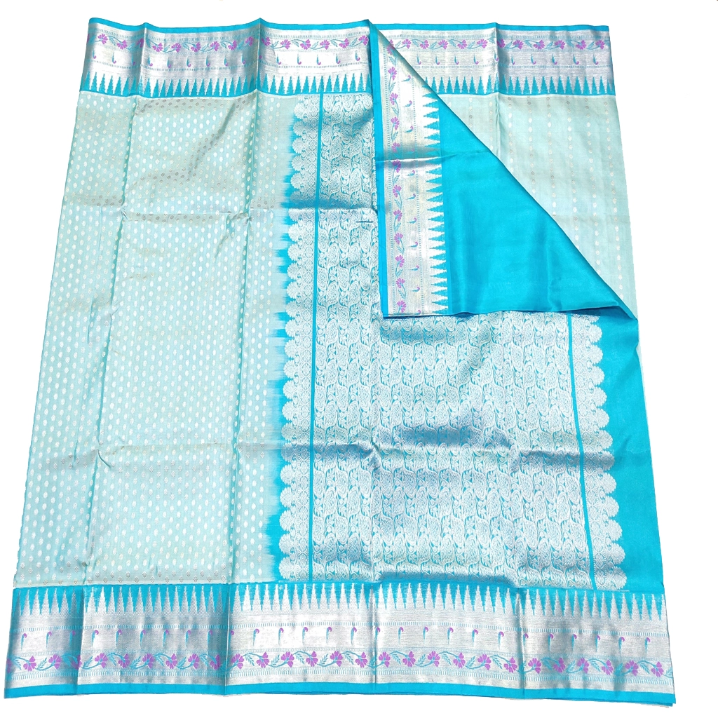 Handwoven Venkatagiri Pure Pattu Saree
(Handloom & Silk mark Certified)