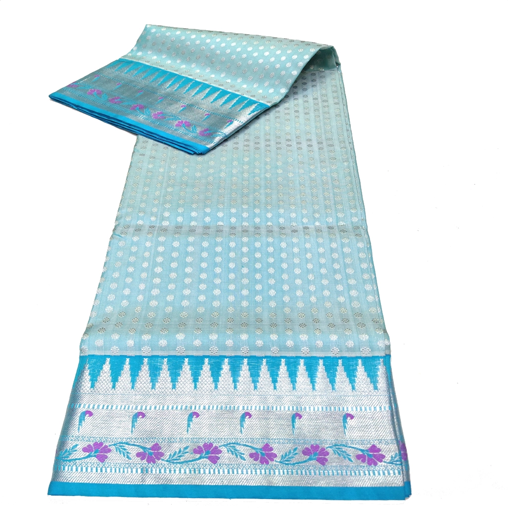 Handwoven Venkatagiri Pure Pattu Saree
(Handloom & Silk mark Certified)