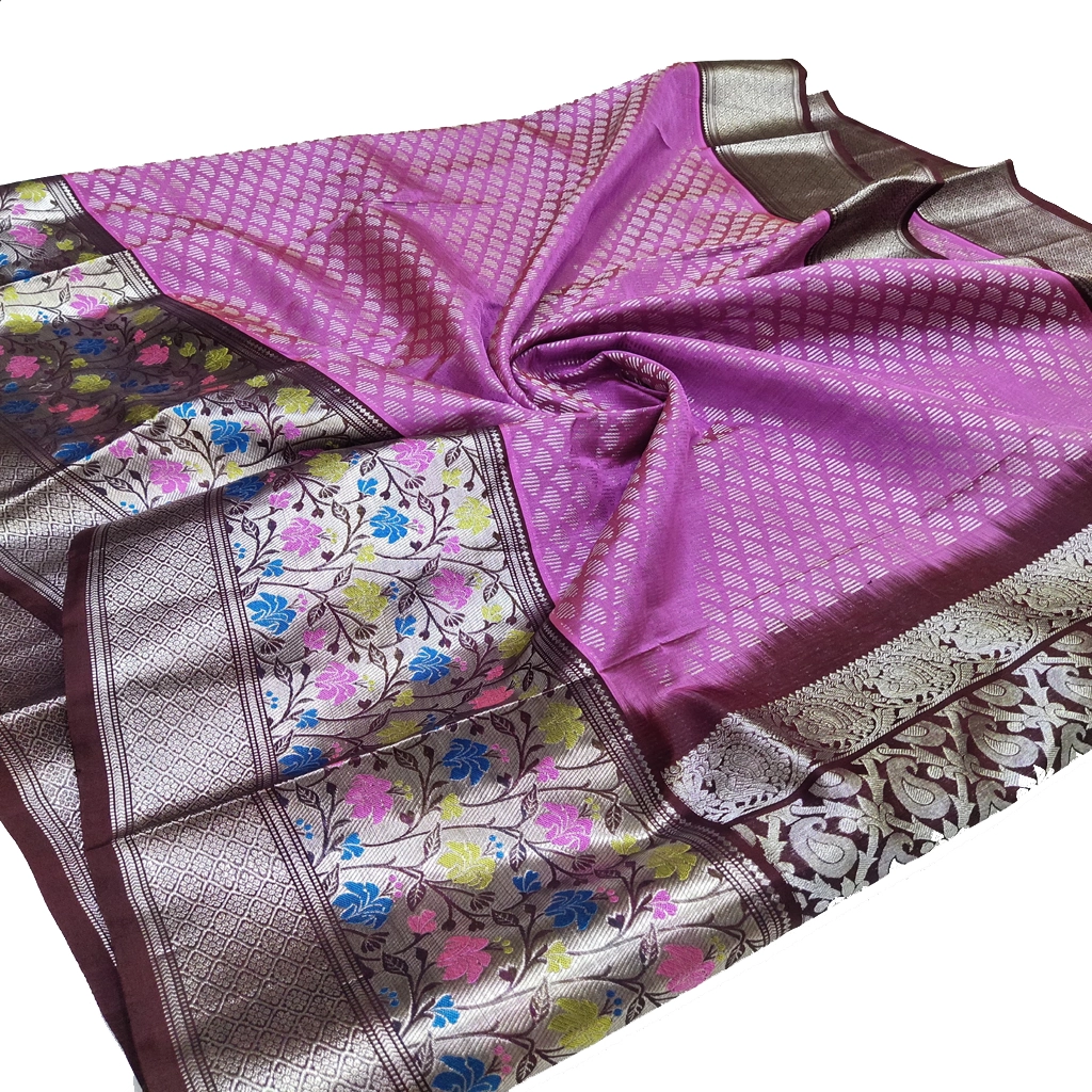 Handwoven Venkatagiri Pure Pattu Saree
(Handloom & Silk mark Certified)
