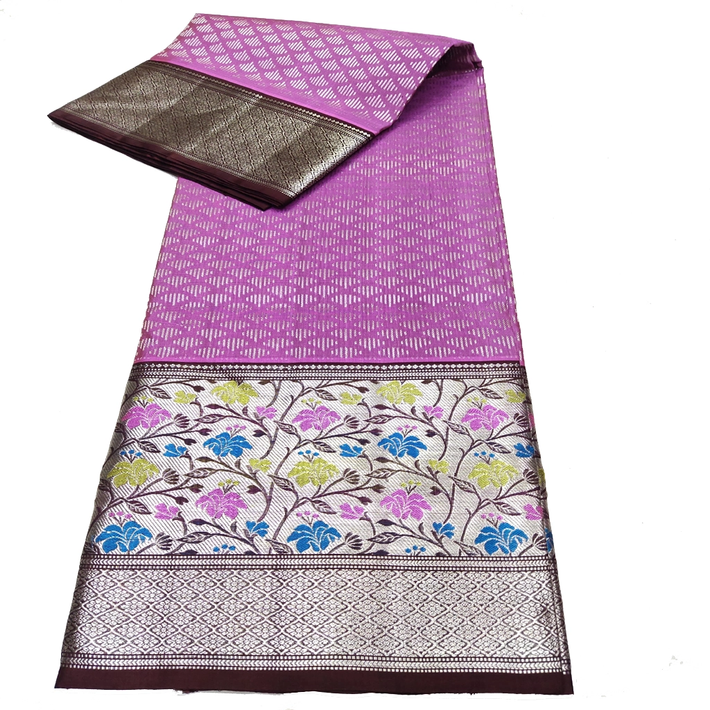 Handwoven Venkatagiri Pure Pattu Saree
(Handloom & Silk mark Certified)
