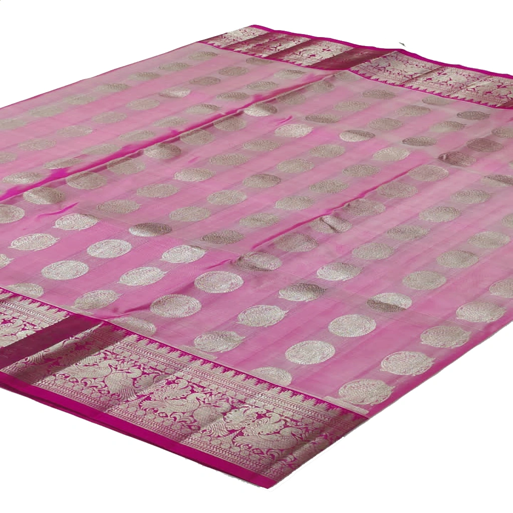Handwoven Venkatagiri Pure Pattu Saree
(Handloom & Silk mark Certified)