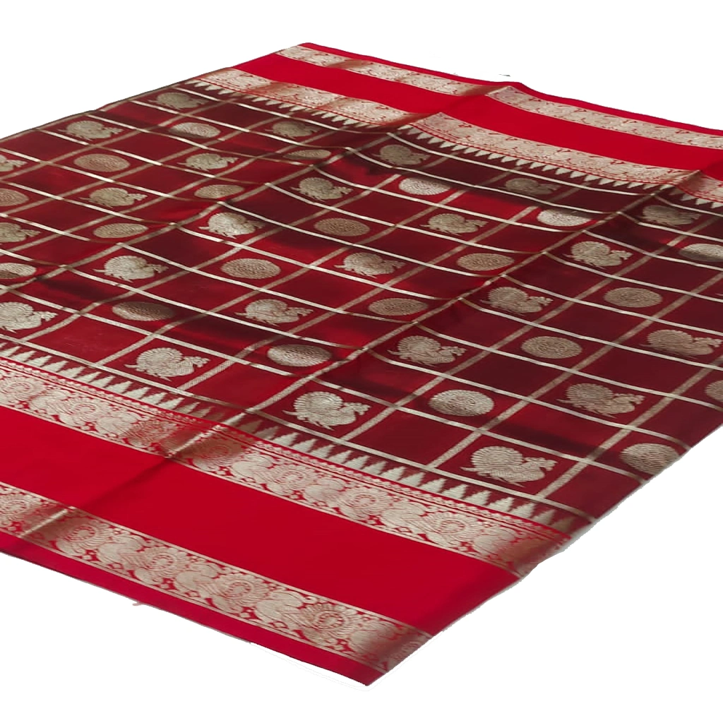 Handwoven Venkatagiri Pure Pattu Saree
(Handloom & Silk mark Certified)