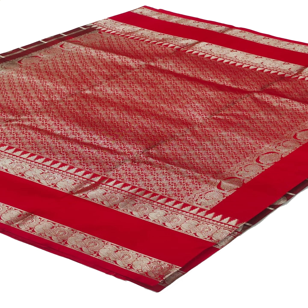 Handwoven Venkatagiri Pure Pattu Saree
(Handloom & Silk mark Certified)