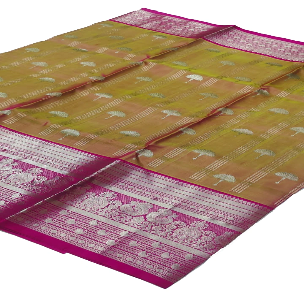 Handwoven Venkatagiri Pure Pattu Saree
(Handloom & Silk mark Certified)