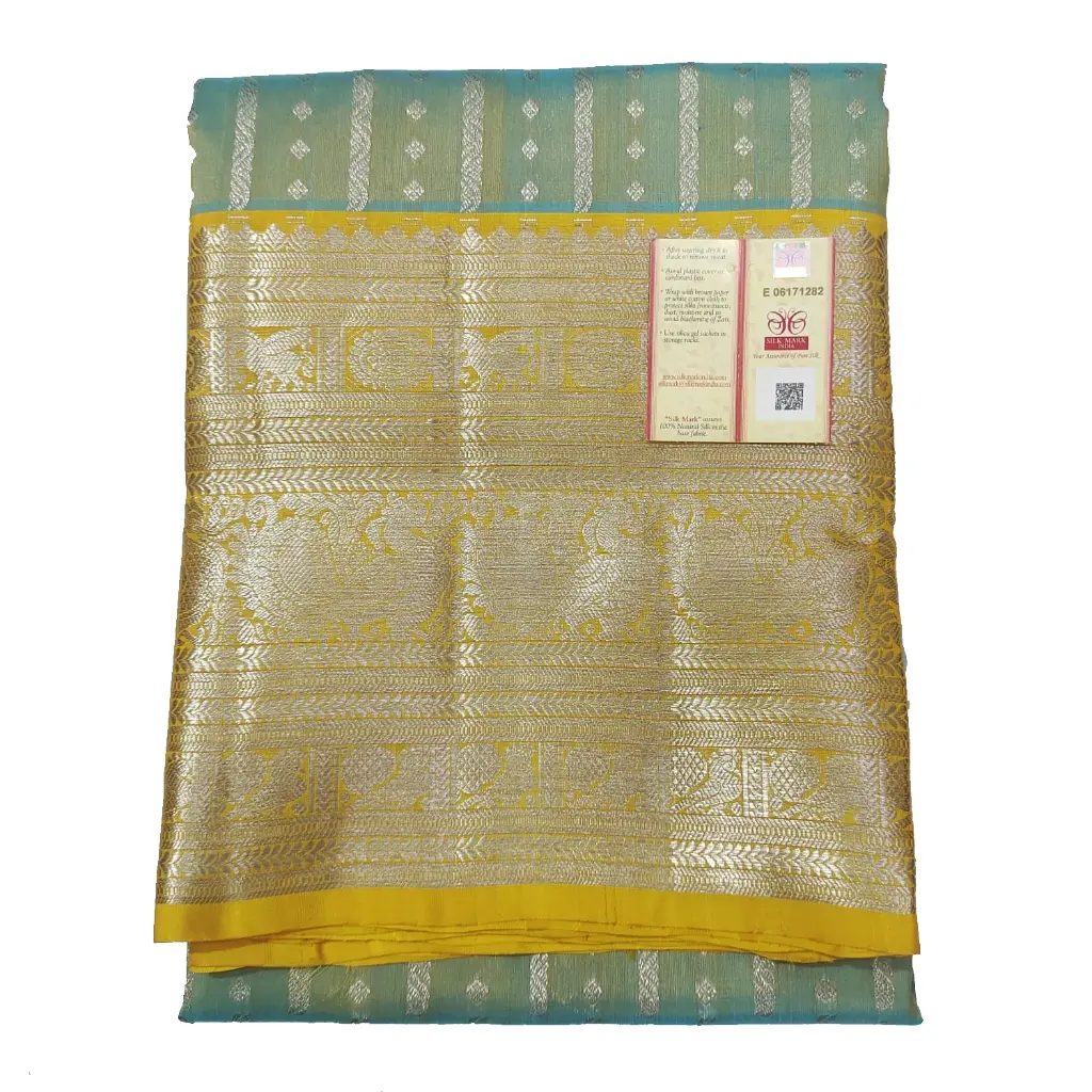 Handwoven Venkatagiri Pure Pattu Saree
(Handloom & Silk mark Certified)