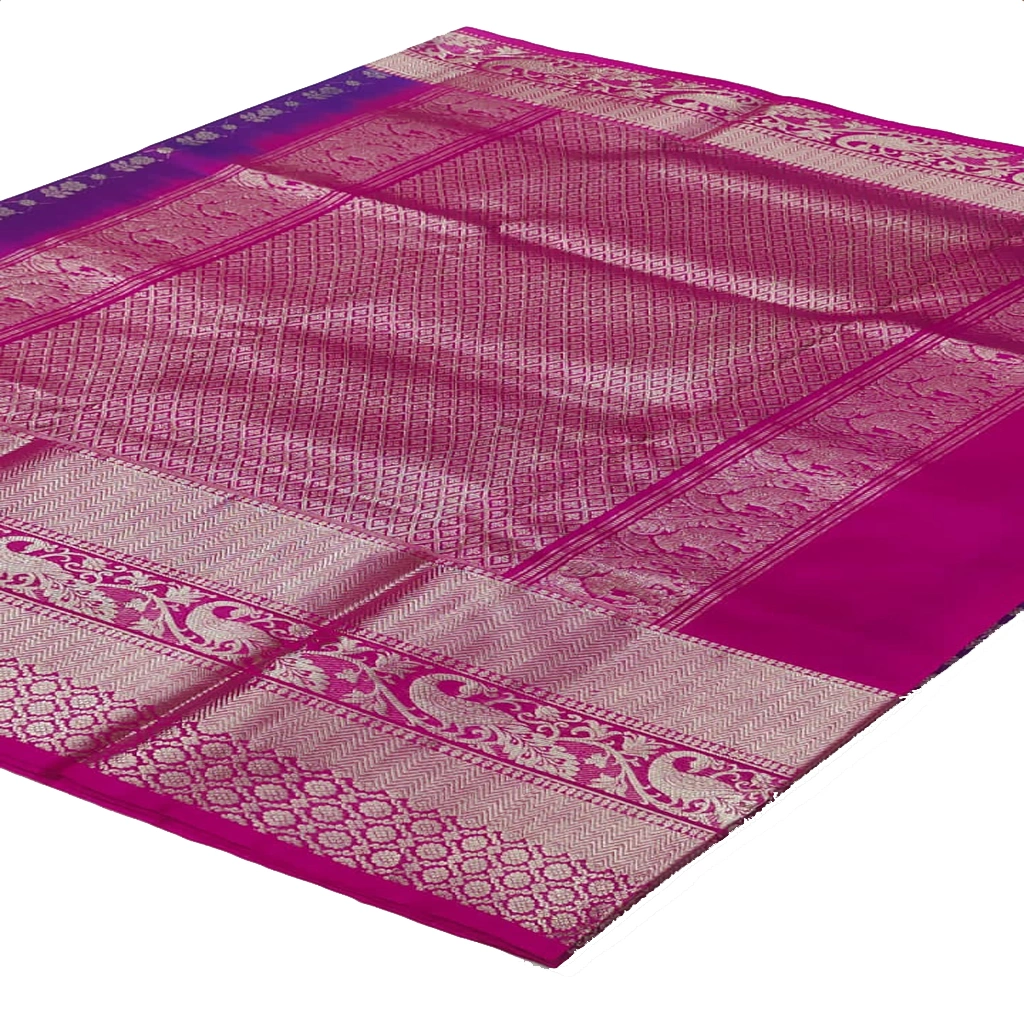 Handwoven Venkatagiri Pure Pattu Saree
(Handloom & Silk mark Certified)
