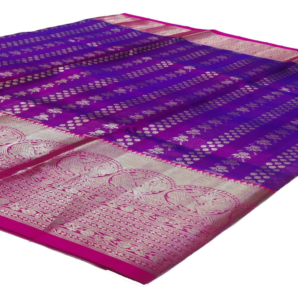Handwoven Venkatagiri Pure Pattu Saree
(Handloom & Silk mark Certified)