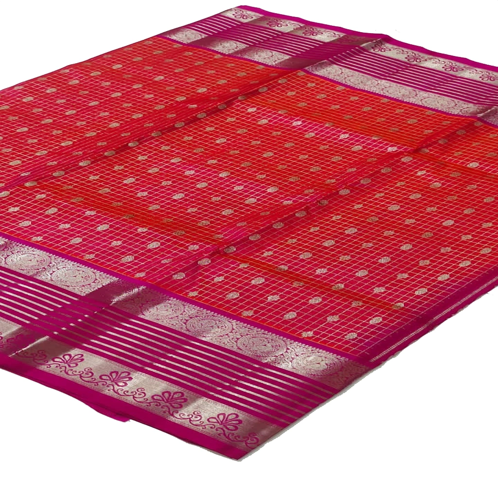 Handwoven Venkatagiri Pure Pattu Saree
(Handloom & Silk mark Certified)