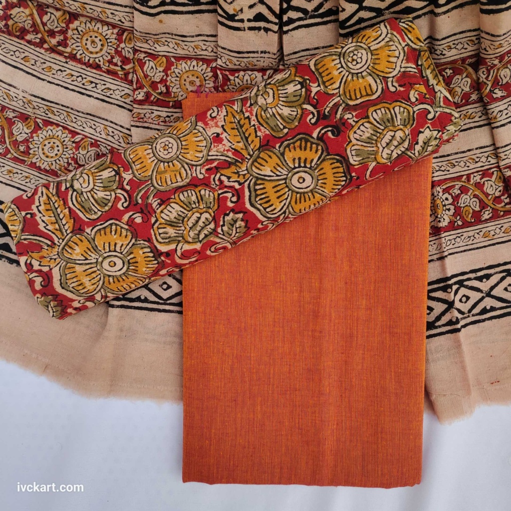 Handwoven Mangalagiri Cotton Dress Materials 