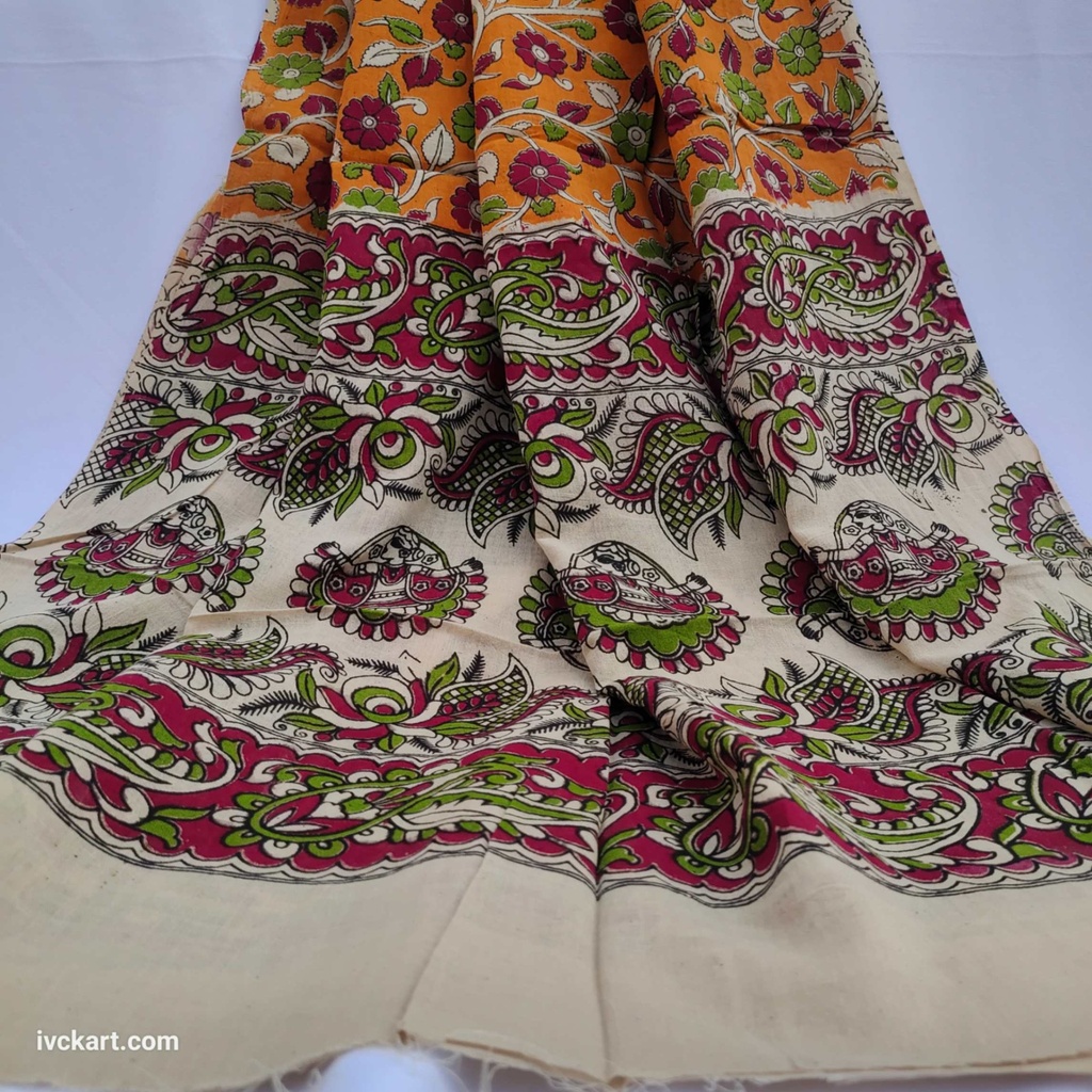Handwoven Mangalagiri Cotton Dress Materials 